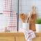 DII® Barn Red Windowpane Terry Dishtowels, 4ct.